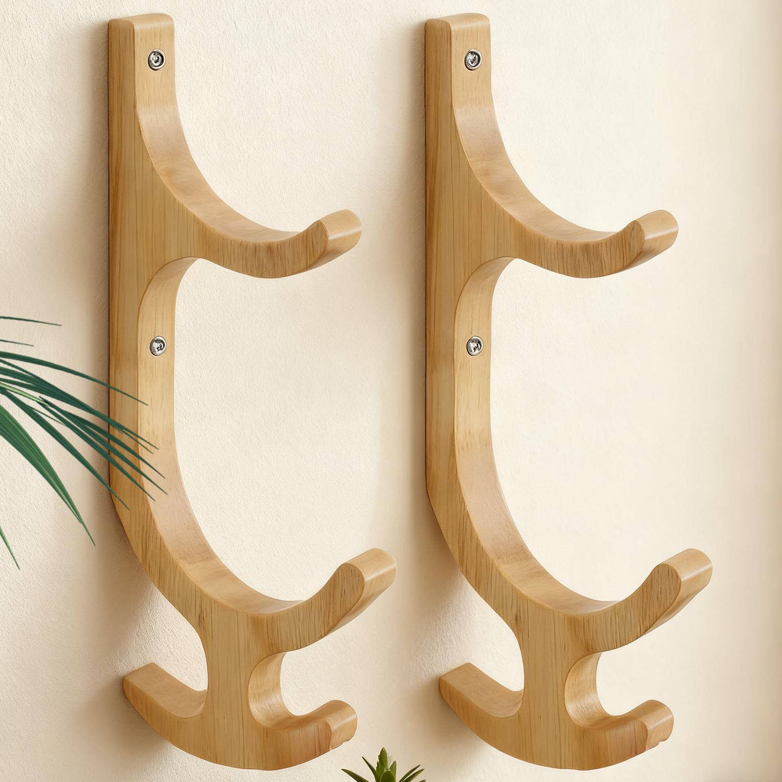Home Office Yoga Room - Yoga Mat Holder Wall Mount Wooden