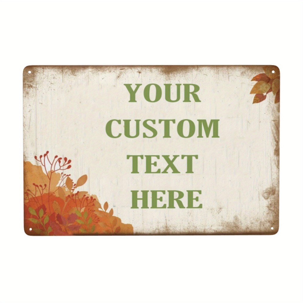 Home Office Logo - 12x8 Inch 2D Flat Customizable Metal
