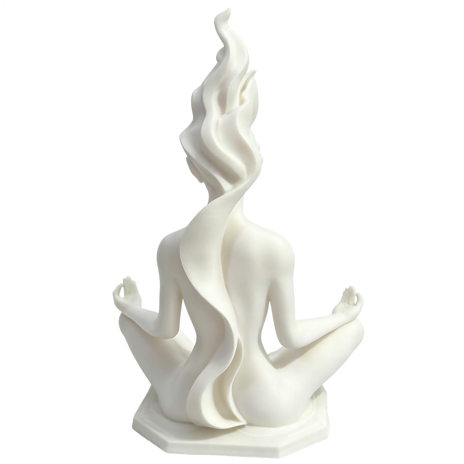 Home Office Yoga Room - Meditation Women Yoga Figurines Abstract Yoga