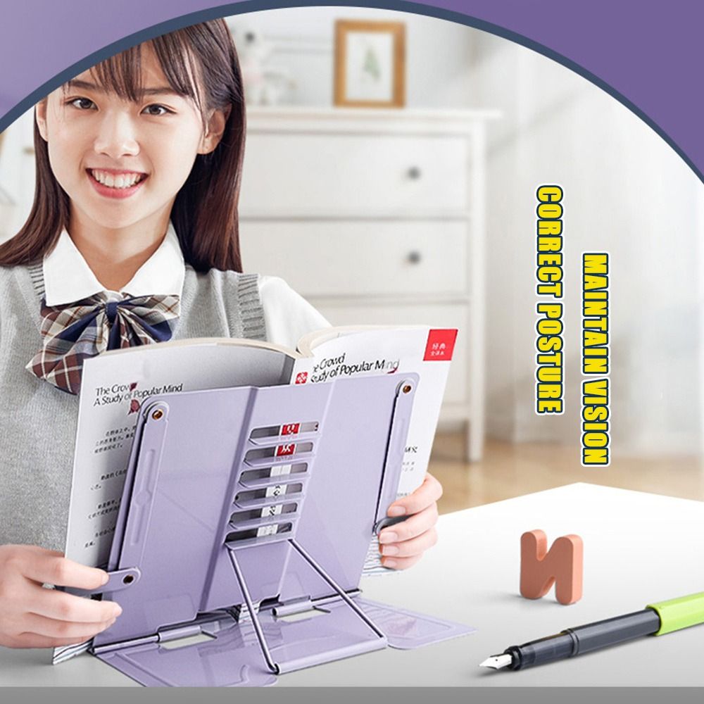 Document Holder Stand - High-quality Metal Book Reading Stand Adjustable