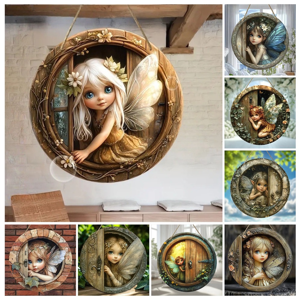 2D Charming Fairy Door Circula - Home Office Logo recension och pris