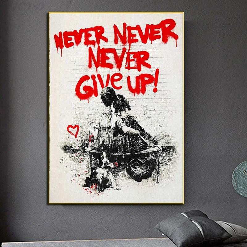 Banksy Graffiti Wall Art, Neve - Home Office Inspiration recension och pris