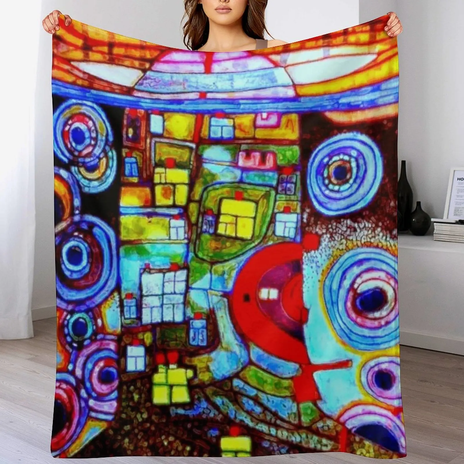 Qatar 813 neon Throw Blanket W - Home Office Qatar Travel recension och pris