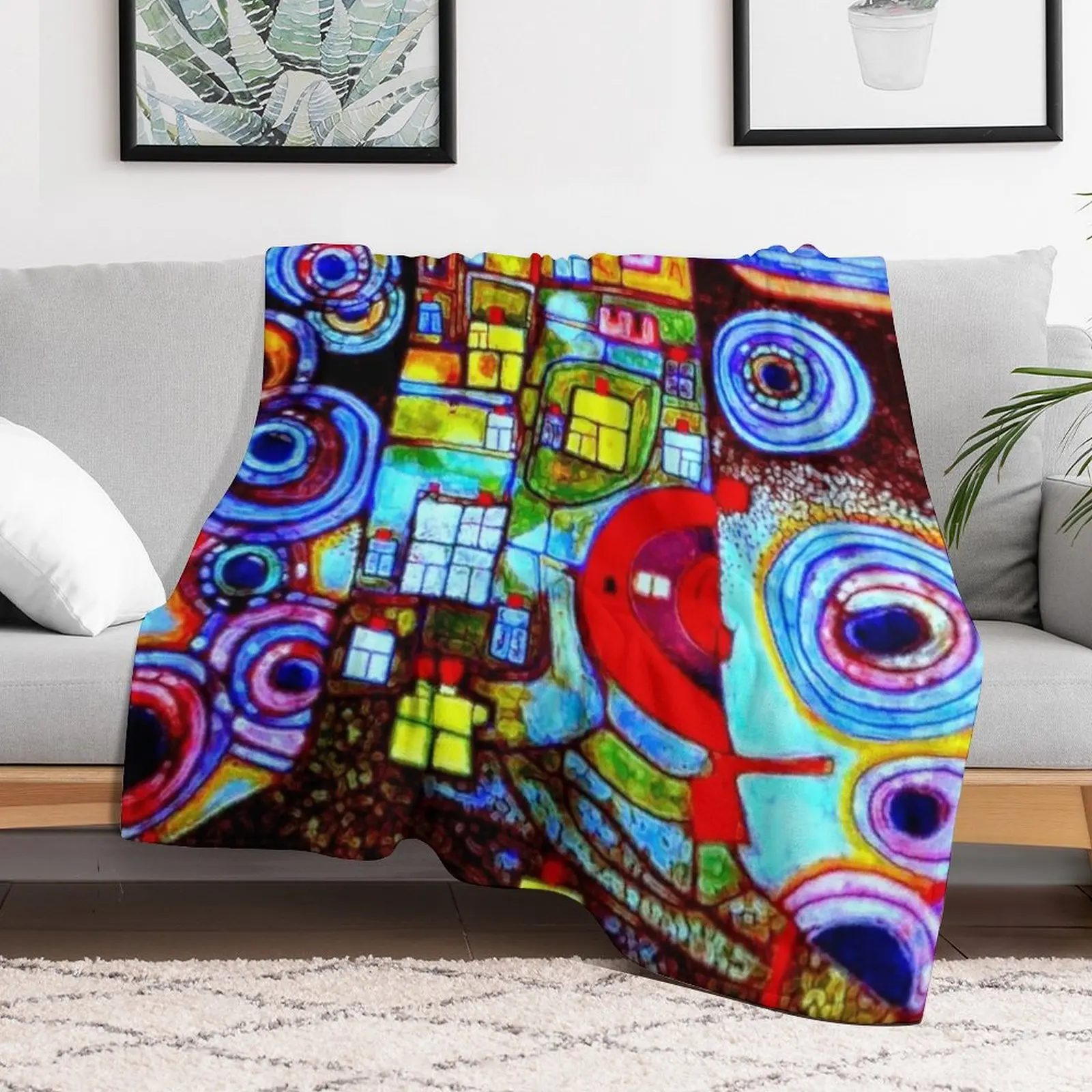 Qatar 813 neon Throw Blanket W - Home Office Qatar Travel recension och pris