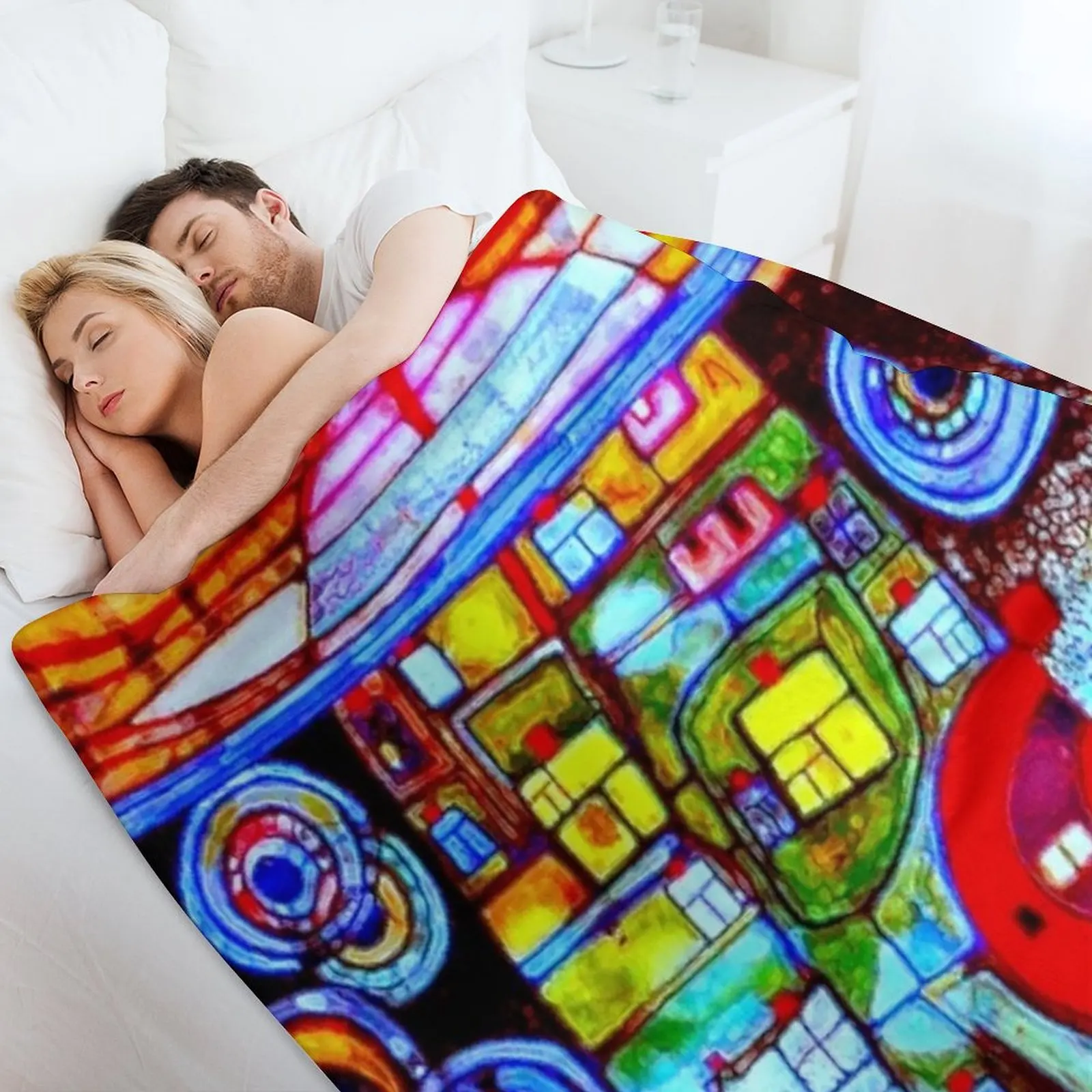 Qatar 813 neon Throw Blanket W - Home Office Qatar Travel recension och pris