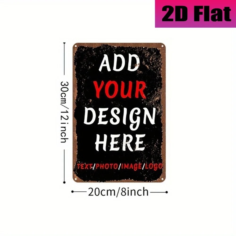 8×12Inch Customizable Vintage  - Home Office Logo recension och pris