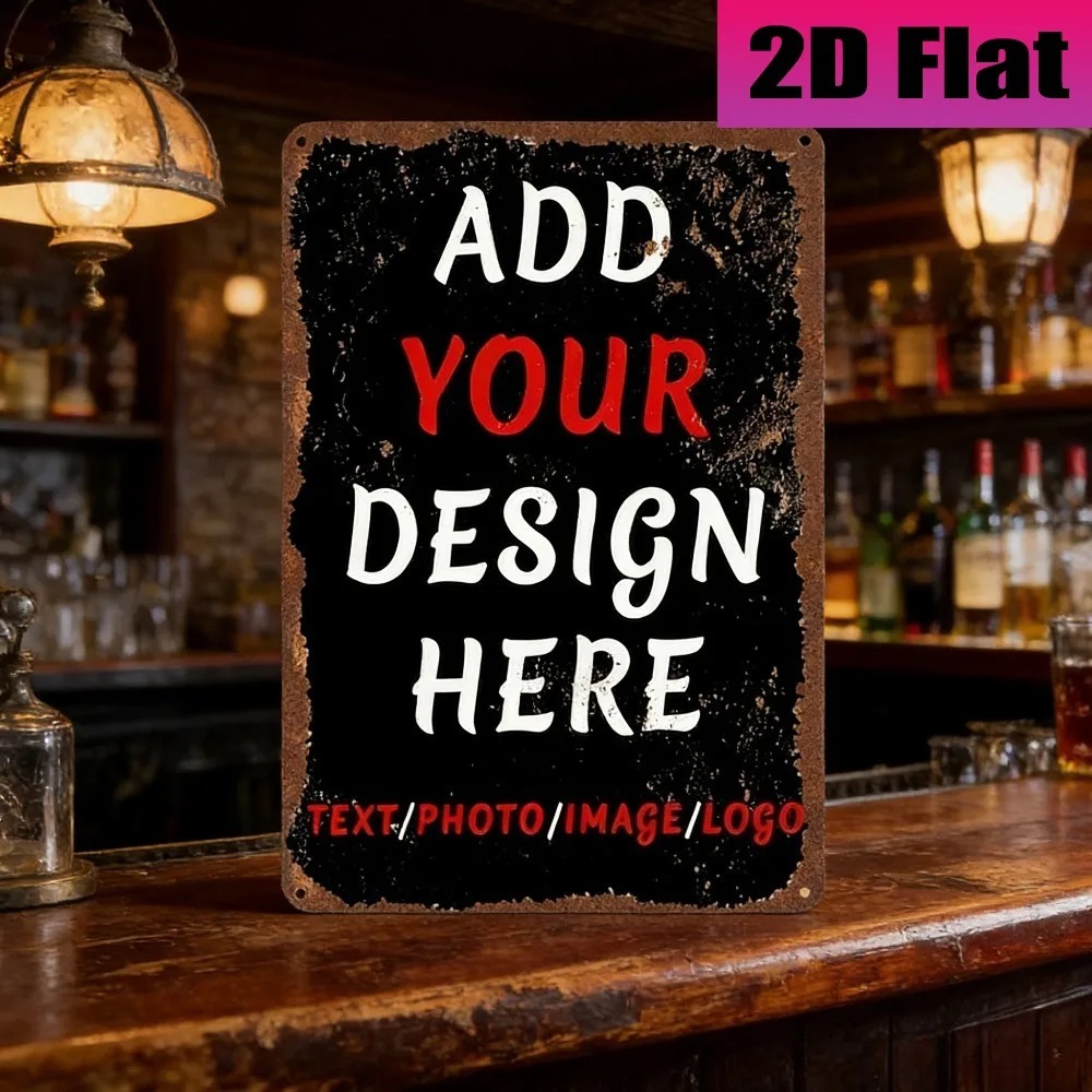 8×12Inch Customizable Vintage  - Home Office Logo recension och pris