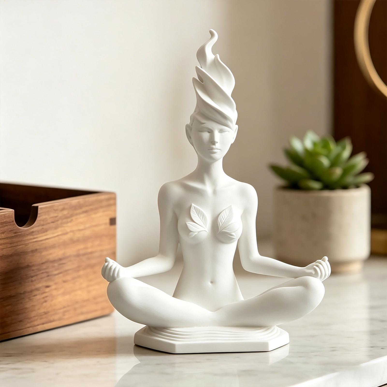 Meditation Women Yoga Figurine - Home Office Yoga Room recension och pris
