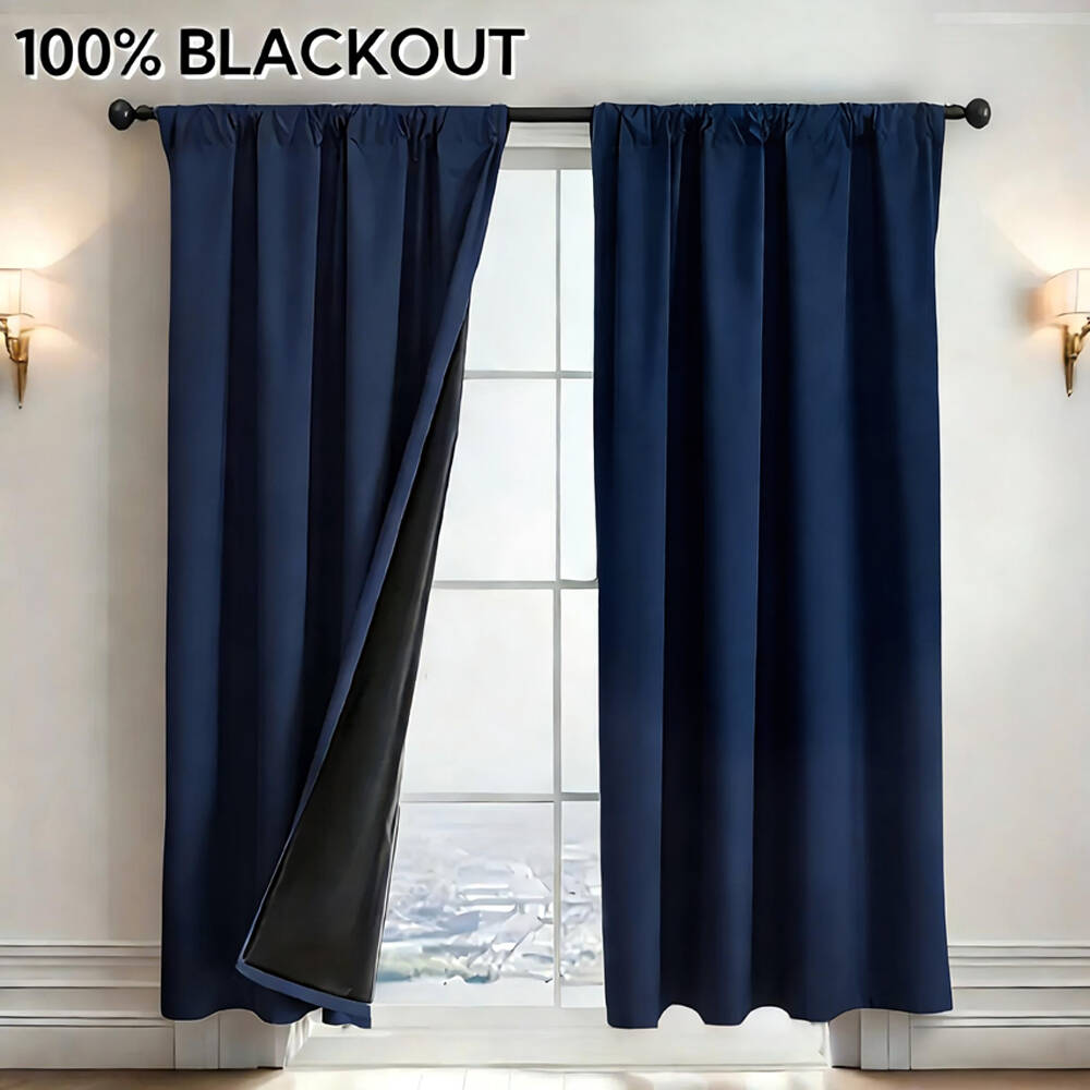 1pc 100% Blackout Curtain with - Home Office Inspiration recension och pris
