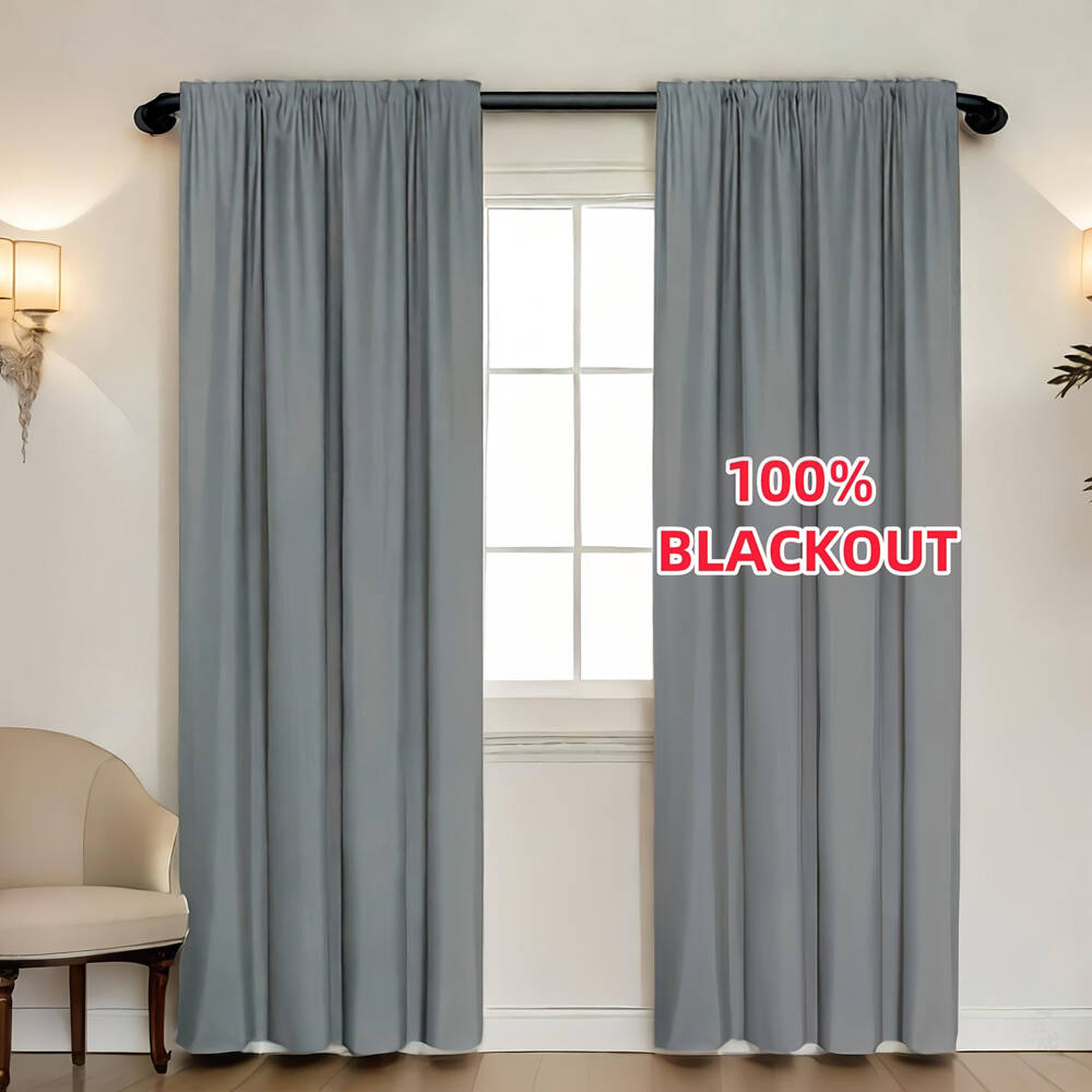 1pc 100% Blackout Curtain with - Home Office Inspiration recension och pris