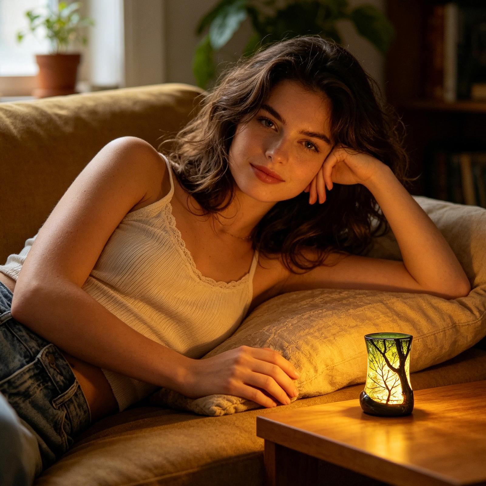 Bedside Table Lamp Forest Nigh - Home Office Inspiration recension och pris