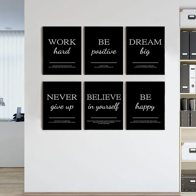 Modern Simple Inspirational Qu - Home Office Inspiration recension och pris
