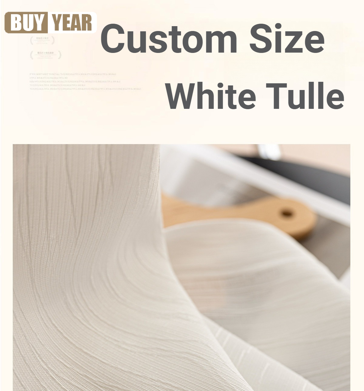 Luxury White Tulle Curtains fo - Home Office Buy recension och pris