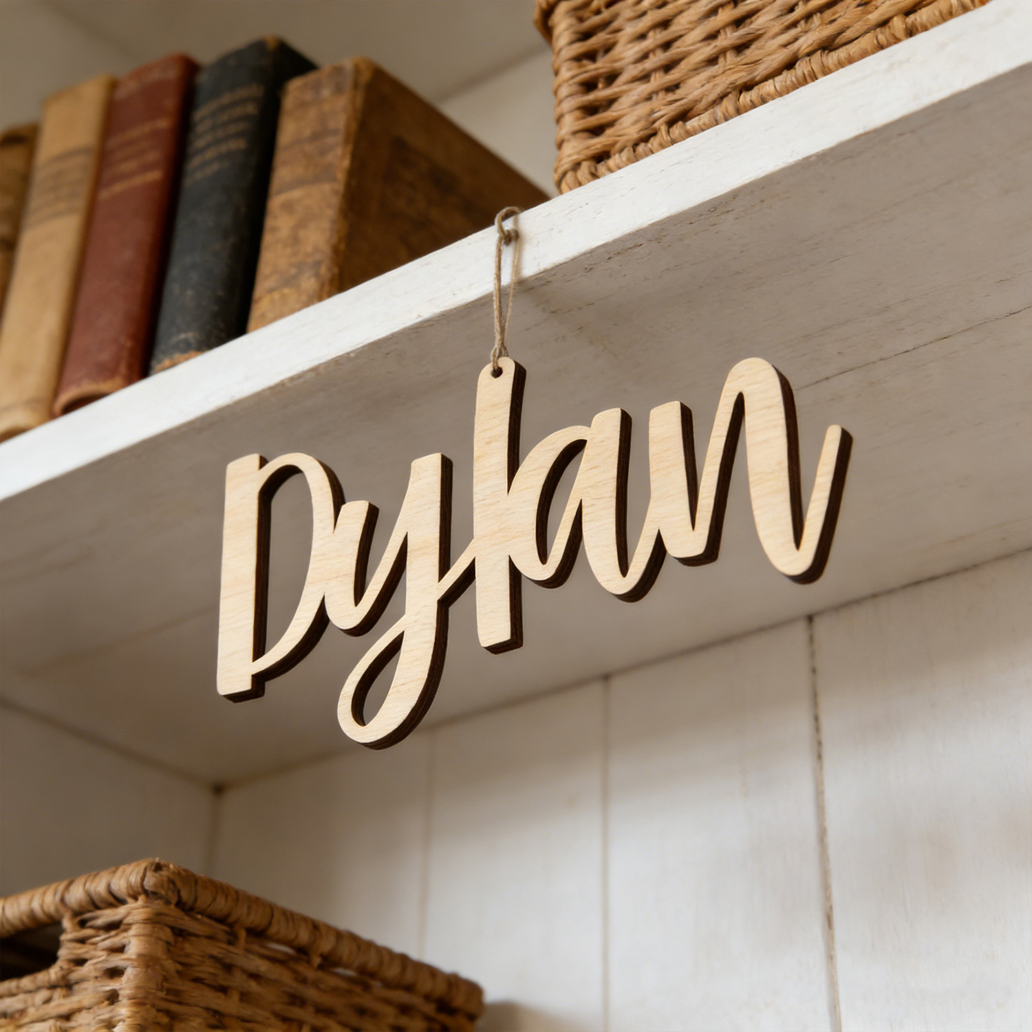 1pc Customized wooden name log - Home Office Logo recension och pris