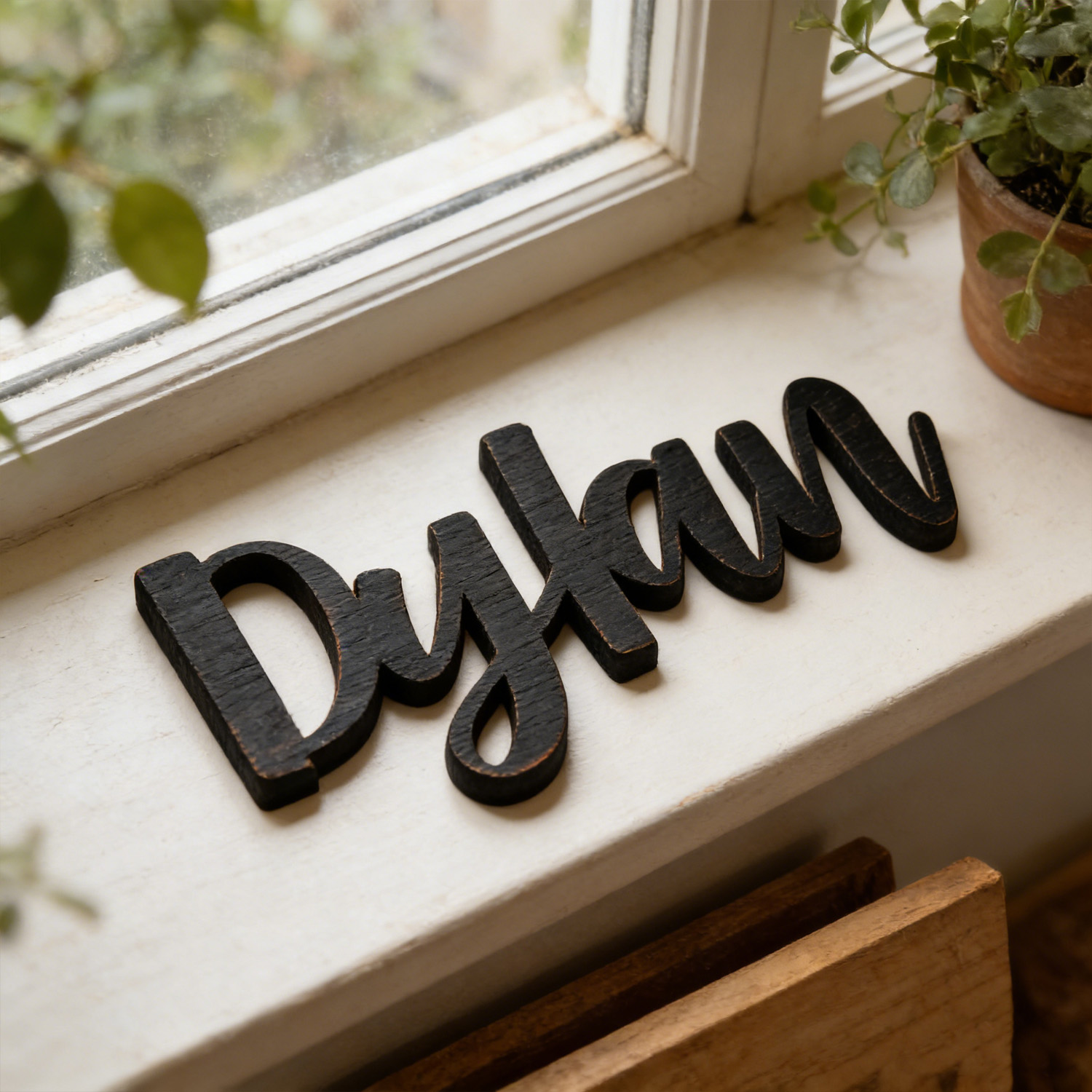 1pc Customized wooden name log - Home Office Logo recension och pris