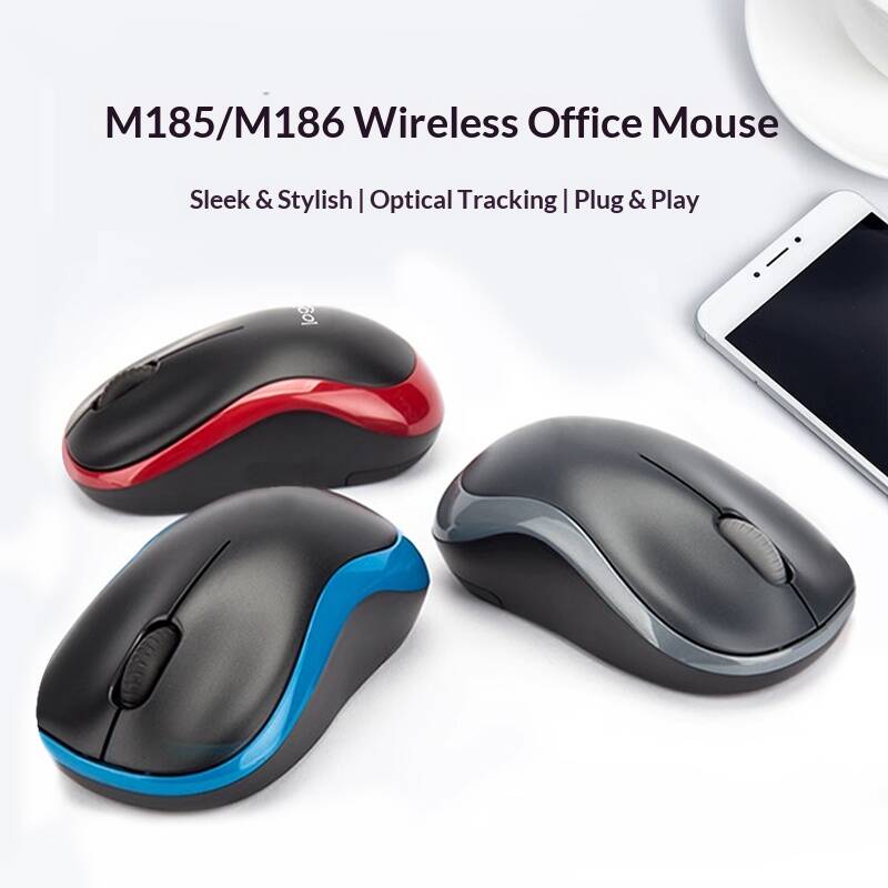 Logitech M185 Wireess Optica M - Home Office Pay recension och pris