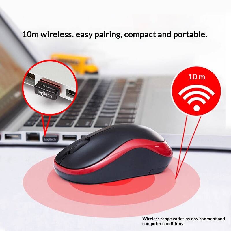 Logitech M185 Wireess Optica M - Home Office Pay recension och pris