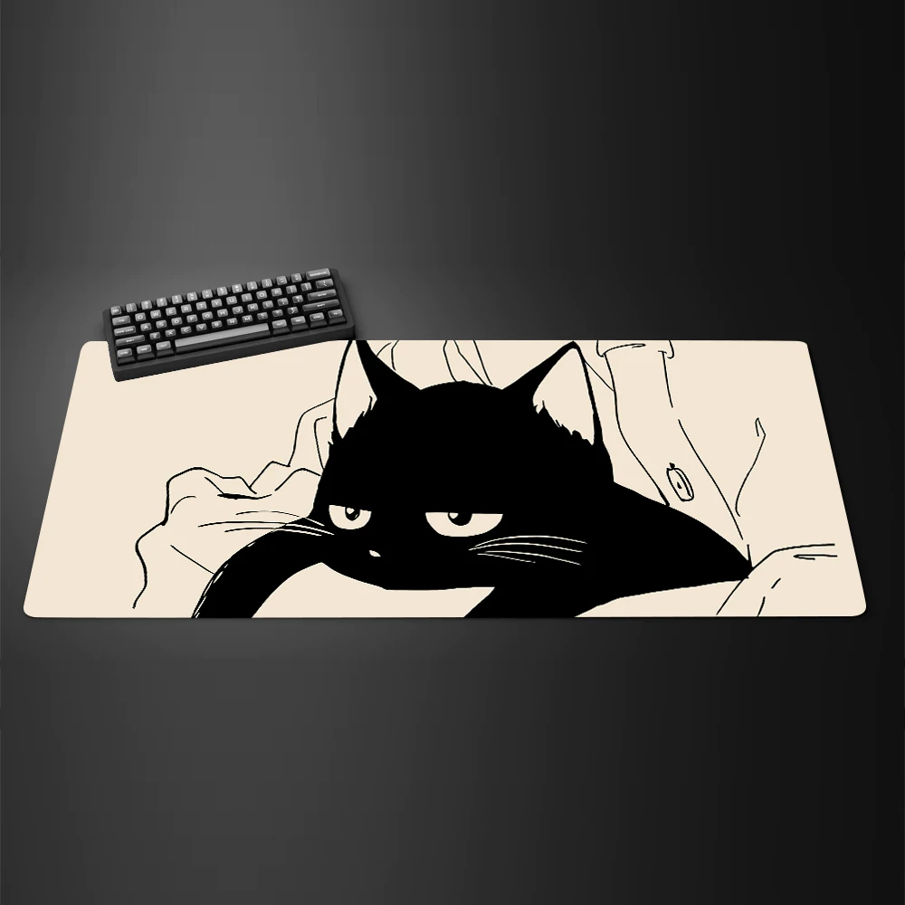 Black Ink Cat Anime Mouspad XL - Mousepad Xl Extended recension och pris