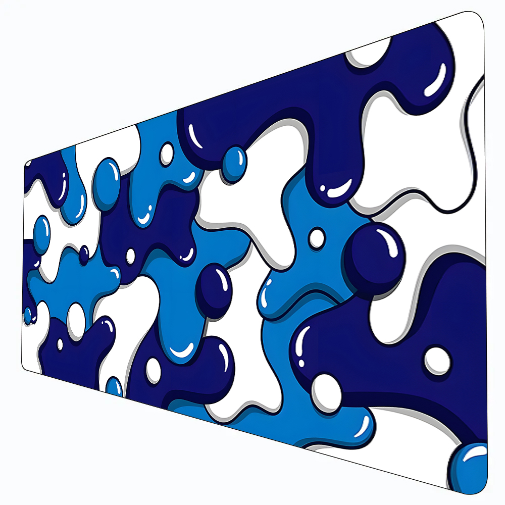 Mouse Pad Desk Mat Blue and wh - Mousepad Xl Extended recension och pris