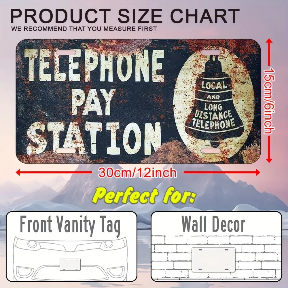Tin Sign - Telephone Pay Stati - Home Office Pay recension och pris