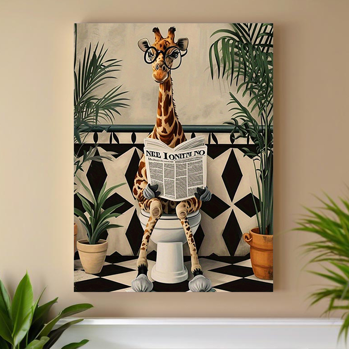 2D Flat, 2D Flat, 1pc Canvas P - Home Office Inspiration recension och pris