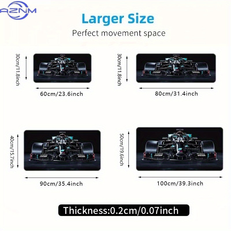 Cool racing car Design large M - Mousepad Xl Extended recension och pris
