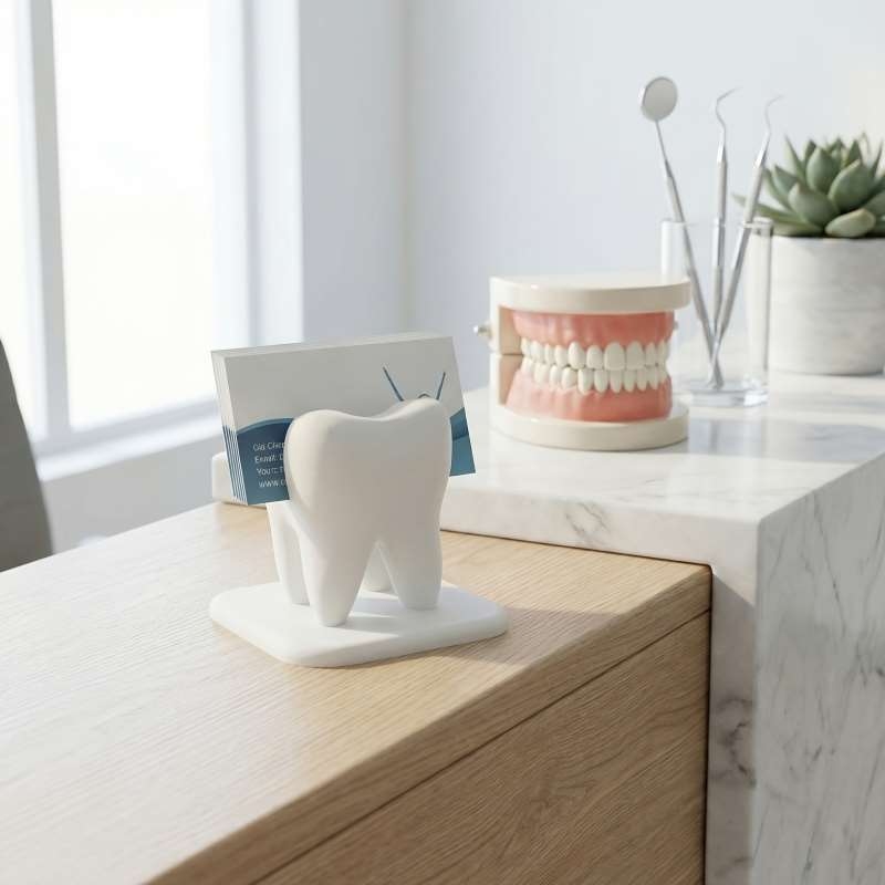 3D Printed Tooth Shaped Busine - Document Holder Stand recension och pris
