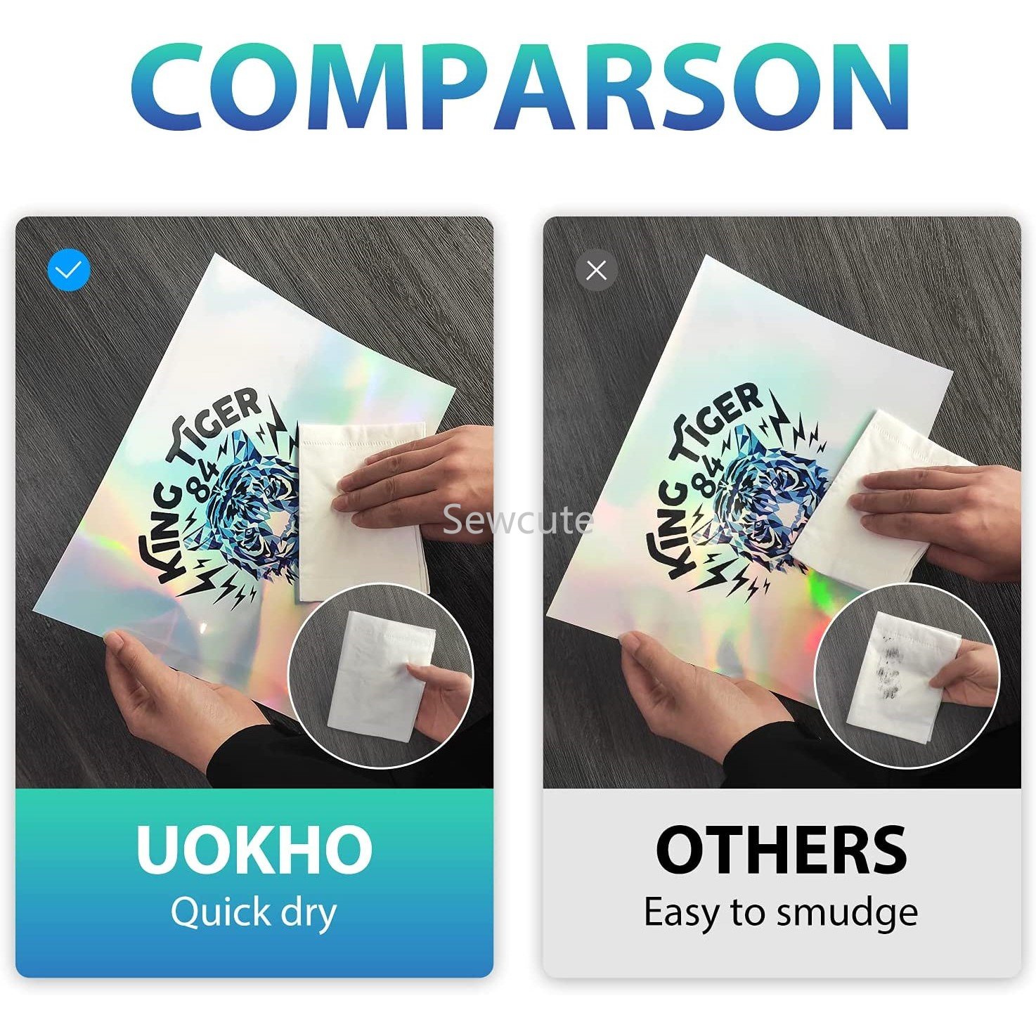 10Sheets Holographic Sticker P - Laser Printer Home recension och pris